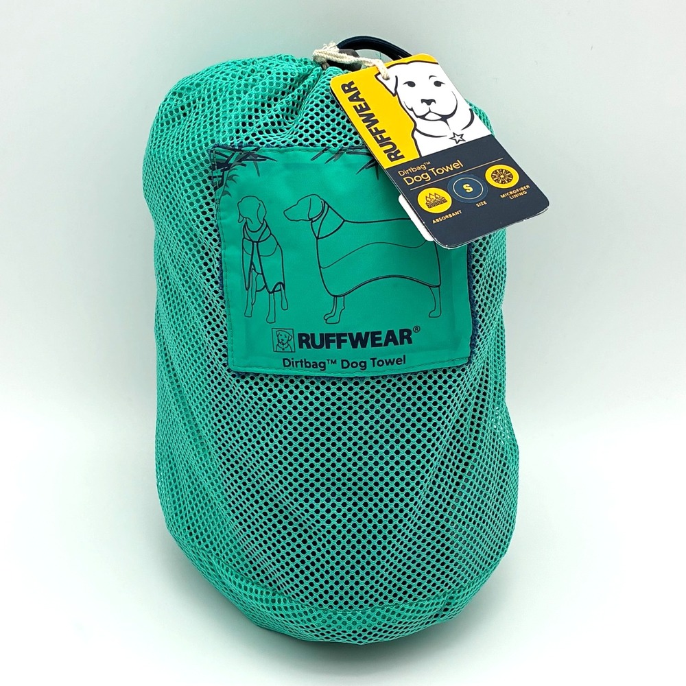 Ruffwear Dirtbag Dog Towel Aurora Teal Size Small S Fits 22-27" Girth NWT